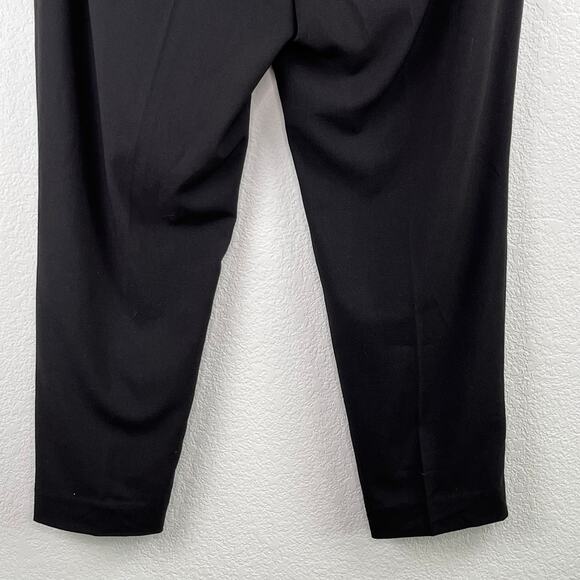 Michael Kors Black Front Seamed High Rise Ankle Trouser Slack Dress Pant 12 NWOT - Picture 8 of 12